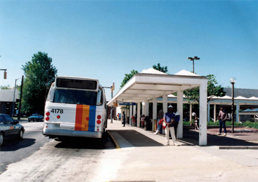 Our original bus depot, located directly in front of downtown's primary Marta rail station entrance.